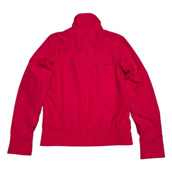 NIKE Pink Lightweight Windbreaker Activewear Bright Running Jacket Womens Small - Picture 2 of 5
